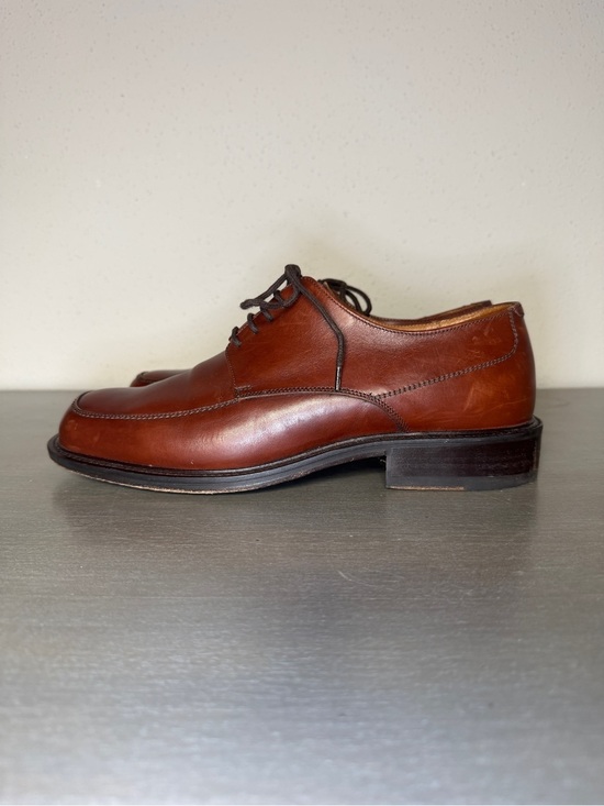 Bacco Bucci Italy Men\'s 8.5 D Brown Leather Square Moc Toe Oxford Dress Shoes main image 10